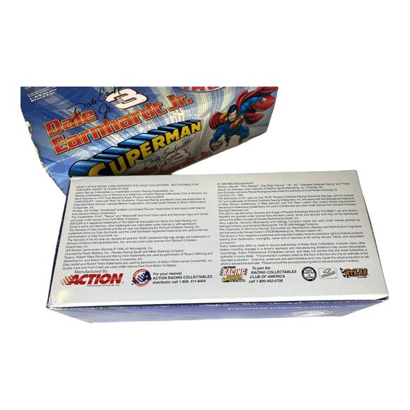 NEW Dale Earnhardt Jr #3 SUPERMAN AC DELCO 1:24 Scale Action 1999 Monte Carlo - Picture 8 of 13